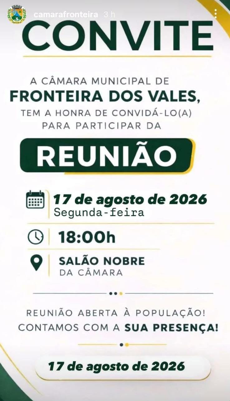 Convite Reunião!
